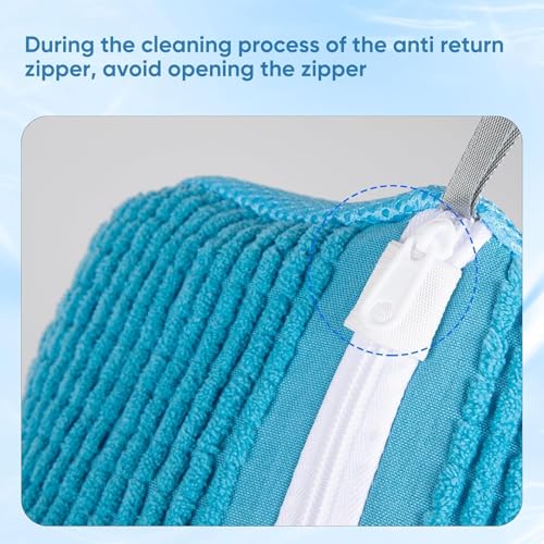 Image of Glivary Shoe washing machine bag, Laundry shoe pouch for washer and dryer, Reusable and Durable Zipper Plush Washing Machine Bag for Sneakers, Delicates and Toys(Laundry Bag) (blue, pack of 2)