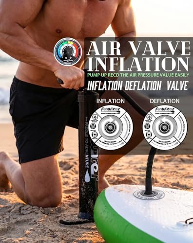 Image of FunWater Inflatable Ultra-Light Stand Up Paddle Board for All Skill Levels with Premium SUP Paddleboard Accessories,Non-Slip Comfort Deck for Youth & Adults