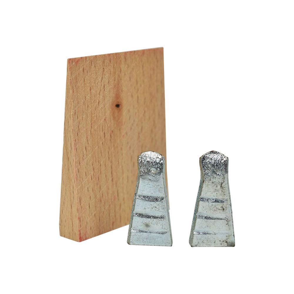 BIG HORN 15106 Corrugated Steel Wedges with Wood Piece for Hammer Handles