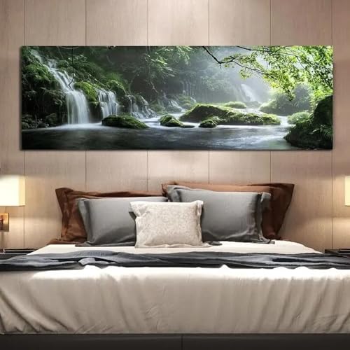 Toile de paysage de cascade pour illuminer un mur sombre sans cadre