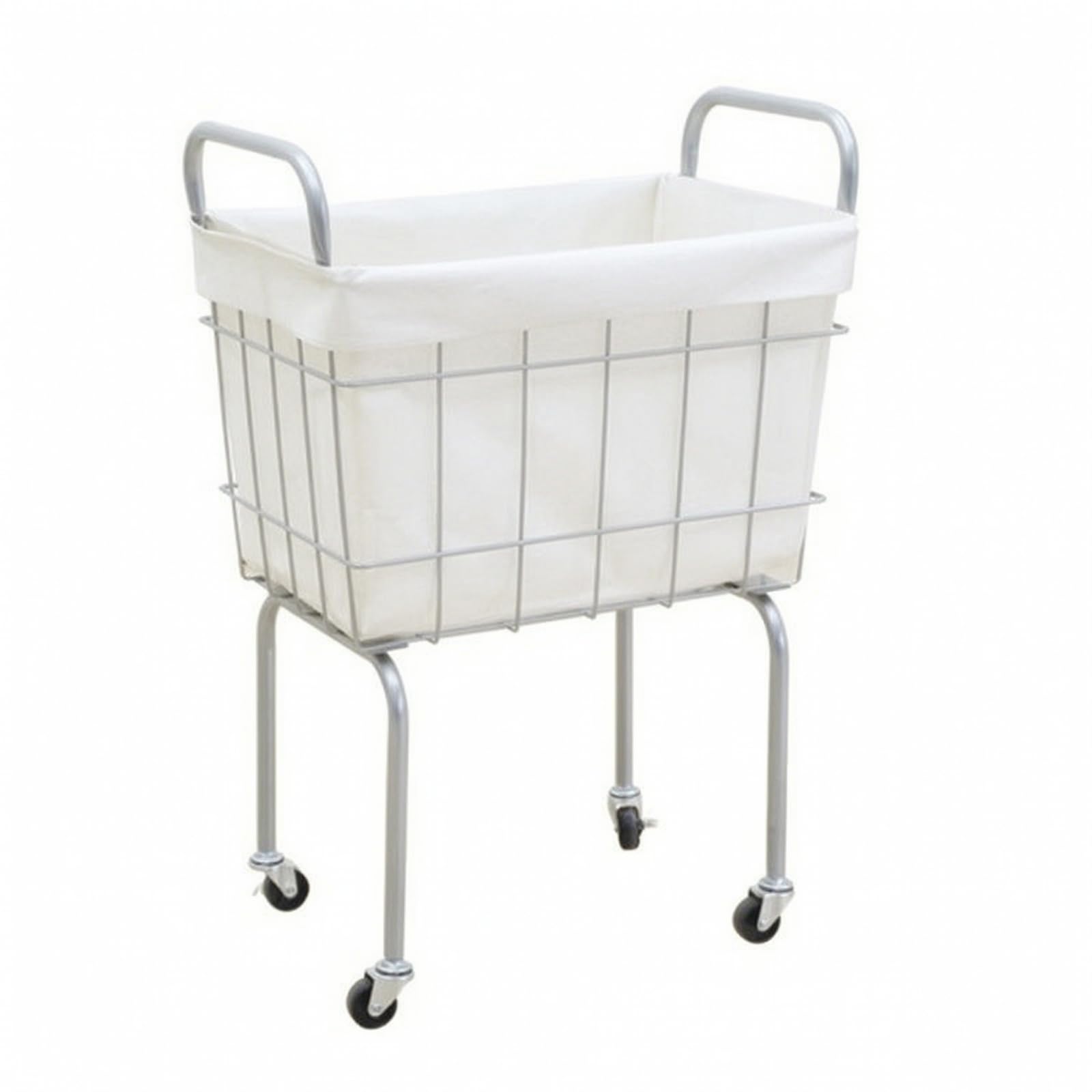 Cesto Ropa Rectangular Reforzado Cesta Lavandería con Ruedas Robusto Cesto Ropa Forro Extraíble para Baño