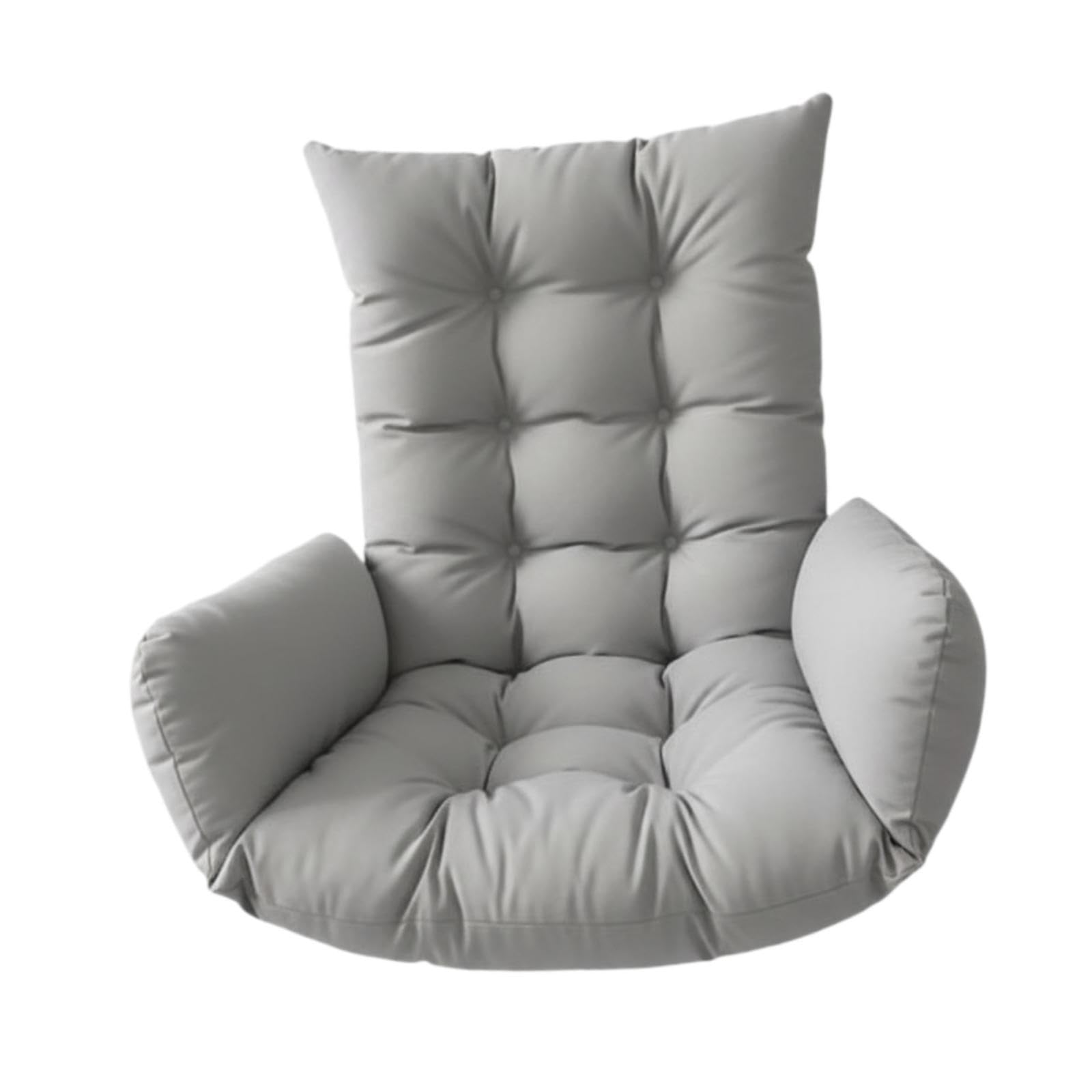 Sharplace Coussin pour fauteuil suspendu en forme d'œuf, pour intérieur et extérieur, Gris Clair