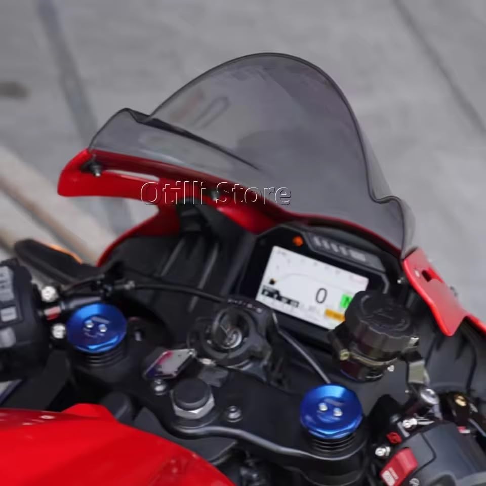 For Honda CBR600RR 2021-2025 CBR 600 RR Motorcycle Touring Sport WindScreen Windshield Visor Deflector Fairing Cover CBR 600RR (Black)