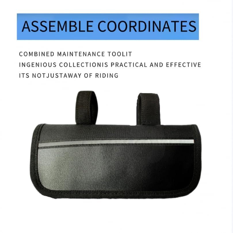 Tobefore Bike Tools, Bike Repair Kit for Camping and Travel Essential, 8-in-1 Bicycle Tool Kit for Road & Mountain Bikes Black canvas bag