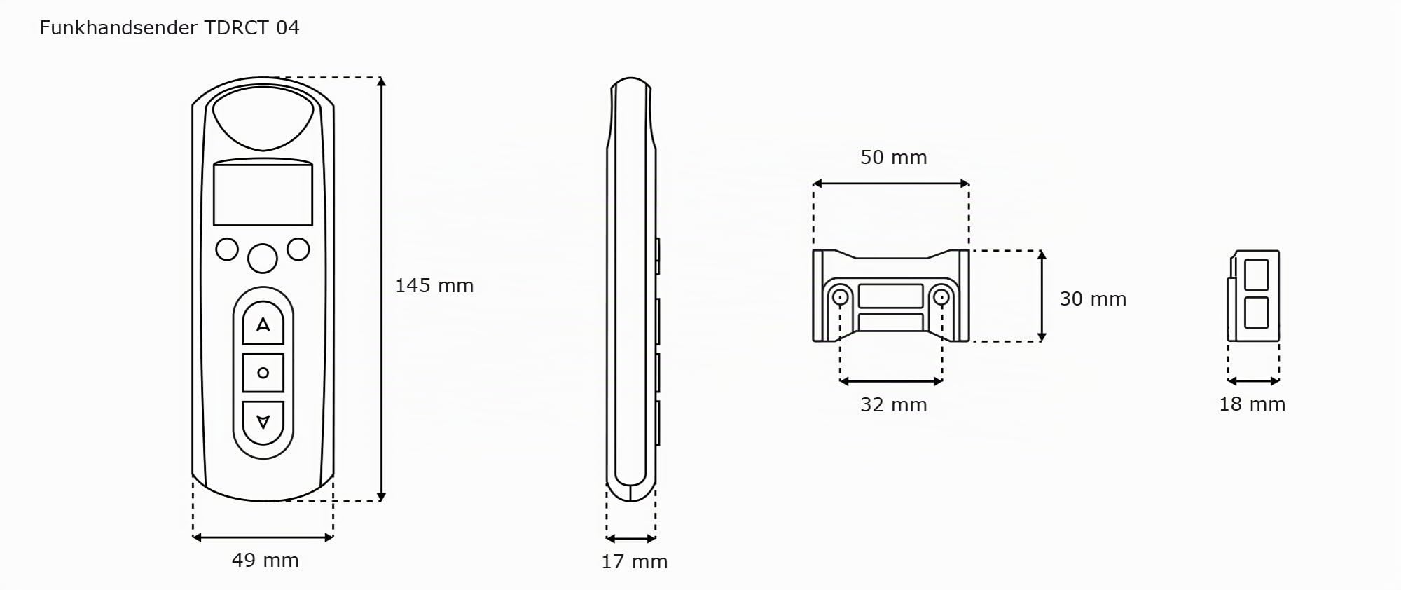 jarolift 1x Motor Tubular Electrónico para Persianas TDEF 10 Nm/14, Incluye Mando a Distancia de 4 Canales con Timer Integrado TDRCT 04