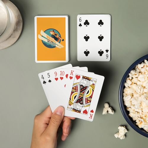 Cartas para Póker Lantern Press Wausau, 52 naipes miniatura 2