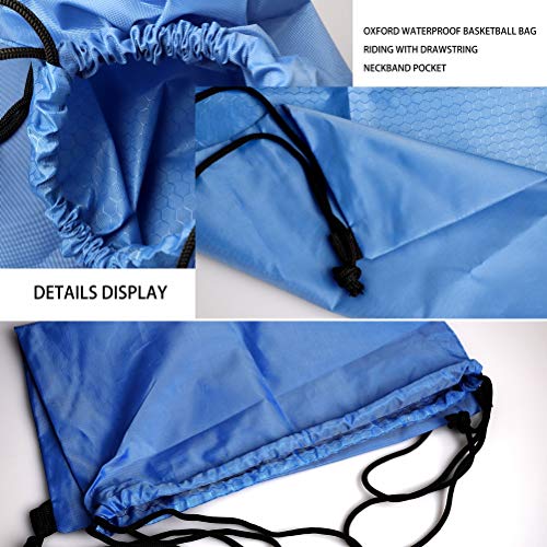Image of Drawstring Backpack Bag, Waterproof Draw String Back Sack with Zip Pocket, Gym Drawstring Bags Swim Bag for Men Women