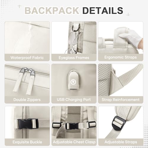 Image of Vacuum Travel Backpack with Compression, Carry on Vacuum Backpacks with Air Pump for Women Men