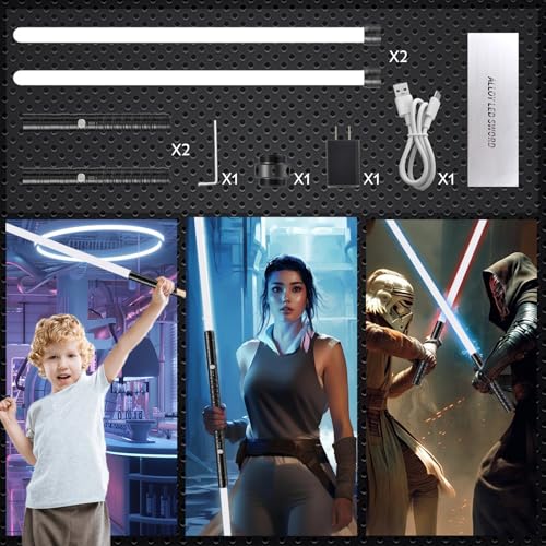 Beyondtrade LIGHTSABER S Alloy Metal Hilt Rgb 15 Colors Fx Sound Type-C Rechargeable Heavy Dueling Light Swords thumb #1