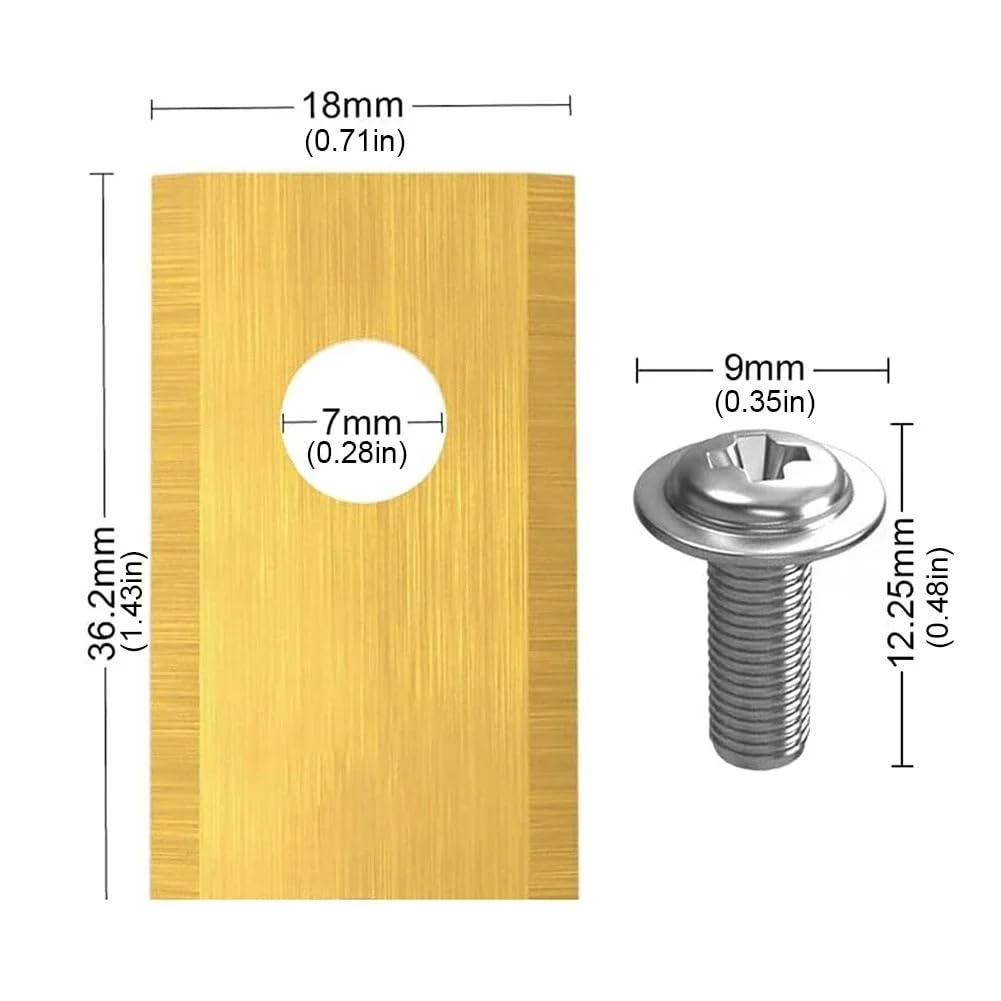 Juego De Cuchillas De Corte for Cortacésped De Acero Inoxidable, 18 Uds., Repuesto De Cortacésped Robótico, Compatible Con Worx Landroid(90PCS Gold)