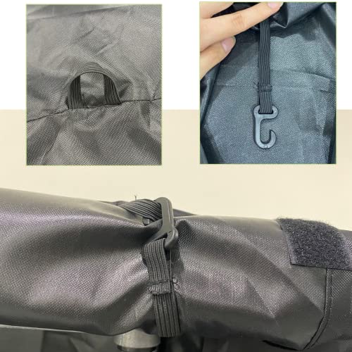 Image of J&C Large Bird Cage Cover 420D Bird Cage Covers Heavy Duty Birdcage Cover Waterproof Bird Cage Covers for Night Blackout Sunlight Patio Birdcage Covers