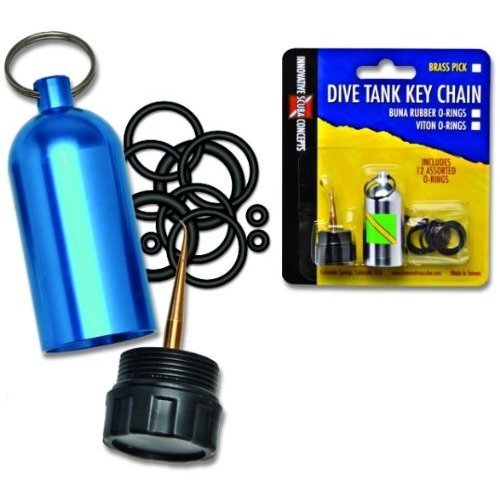 Scuba Diving Tank O-Ring Dive Kit Keychain with