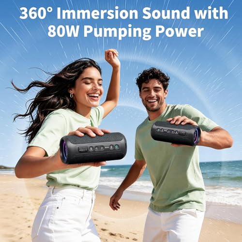 Image of Ortizan X8 Pro Portable Bluetooth Speaker Wireless (2nd Gen), Black