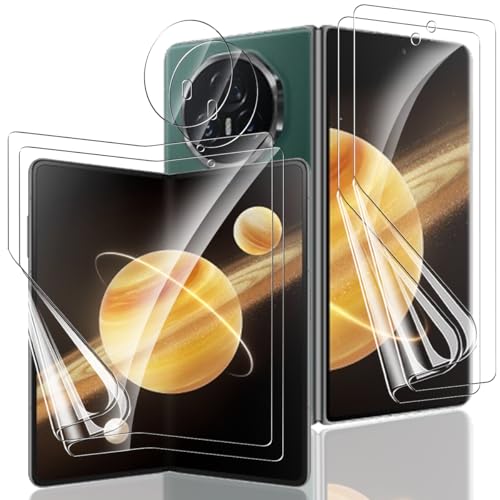 Yieehhow [2+2+2 Piezas] Protector Pantalla para Honor Magic V3, Externo + Interno HD Película TPU Suave y Cristal Templado Protector Cámara, Película Protectora para Honor Magic V3