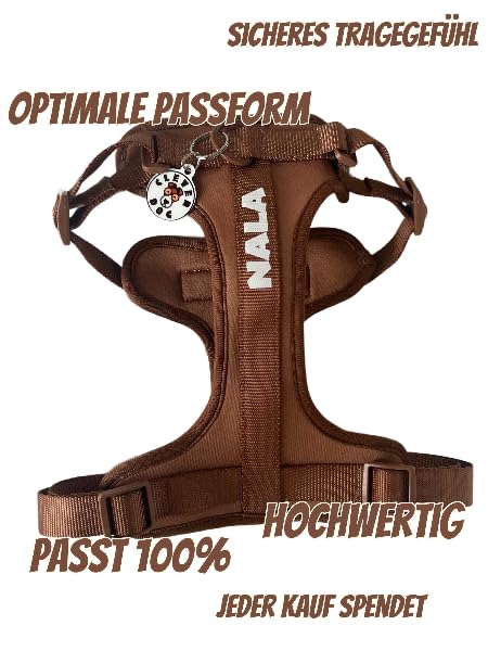 CLEVER DOG Performance Hundegeschirr personalisierbar – atmungsaktiv, verstellbar, 100% passgenau, giftfrei, mit Leinenanschluss, für alle Hunderassen, langlebig, komfortabel & umweltfreundlich