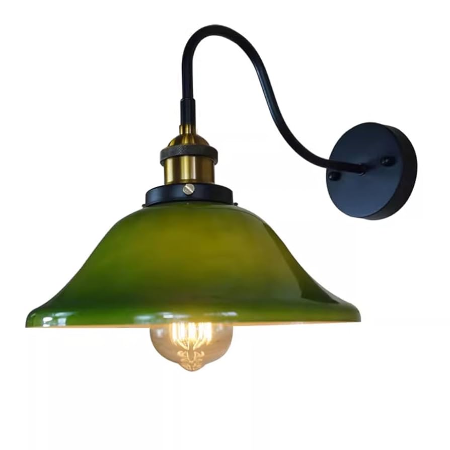 Amazon.co.jp : ヴィンテージウォールライトガラスランプ