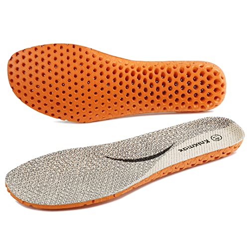 Image of Knixmax Women's Sport Shoe Insoles, Comfort Pigskin Leather Insole for Hey Dudes, Breathable Replacement Inserts for Sneakers, Loafers, Walking Shoes Liners, Beige EU 36
