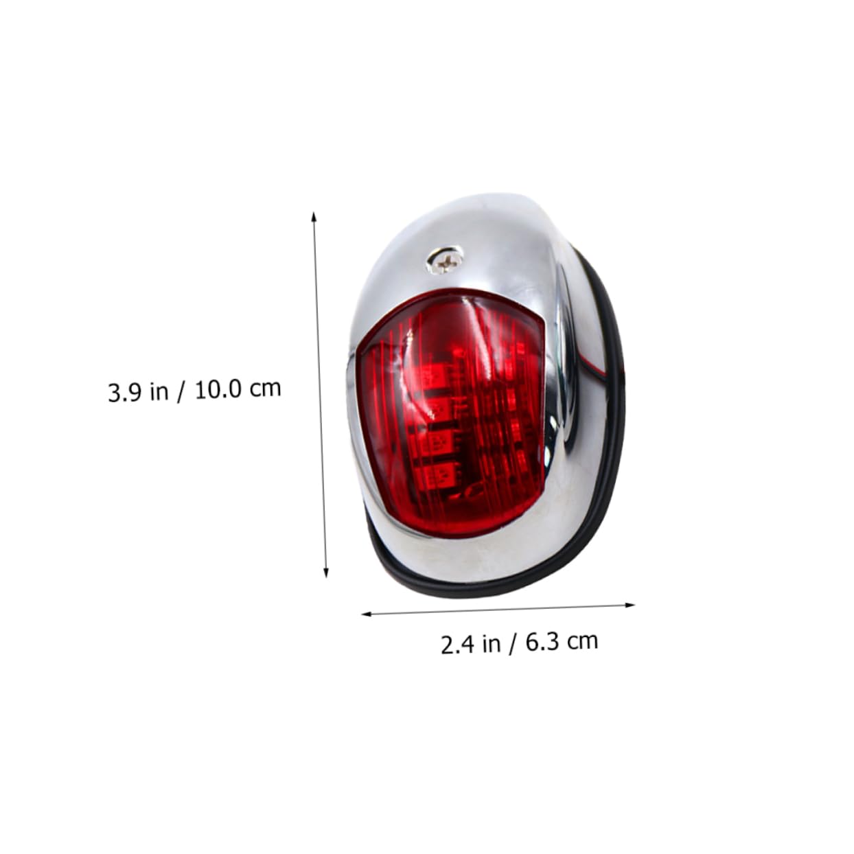 Happyyami Luce di Navigazione Marina LED 12v 2 Pezzi per Barca | Argento, Abs e Acrilico, Lunga Durata, per Pontone e Touring Car, Uso Nautico Notturno