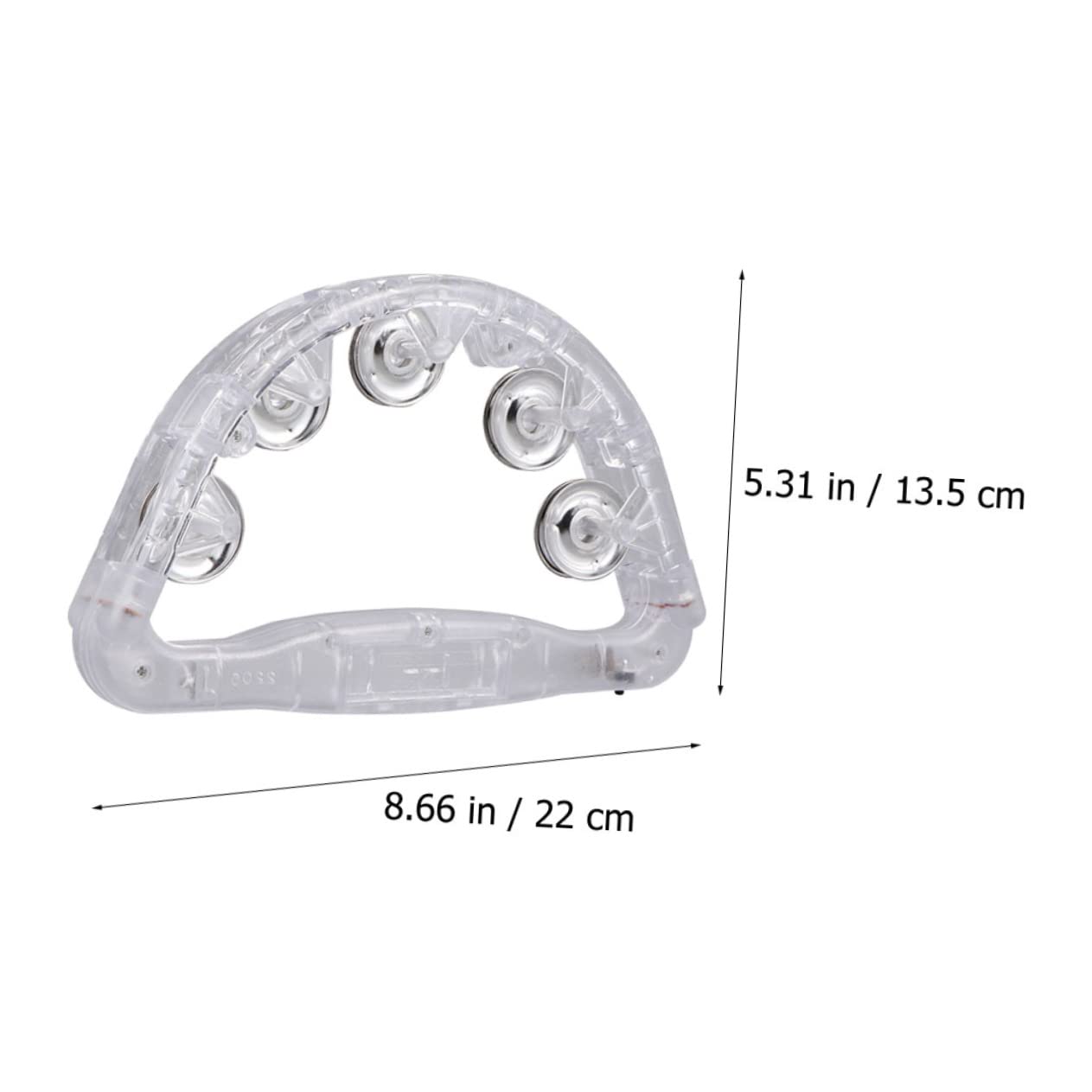 BESTonZON Luminous Handbell Boys and Girls Party Rattle Musical Shaking Jingle Bells Hand Call Bell for Ringing Battery