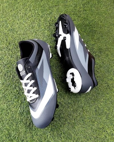 Image of Bacca Bucci Mens inchStrike X inch Firm Ground Football Shoes|Lightweight Soccer Cleats with High-Traction Studs