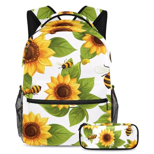 Sac à dos étudiant motif lapin pour les cours, le collège et les voyages