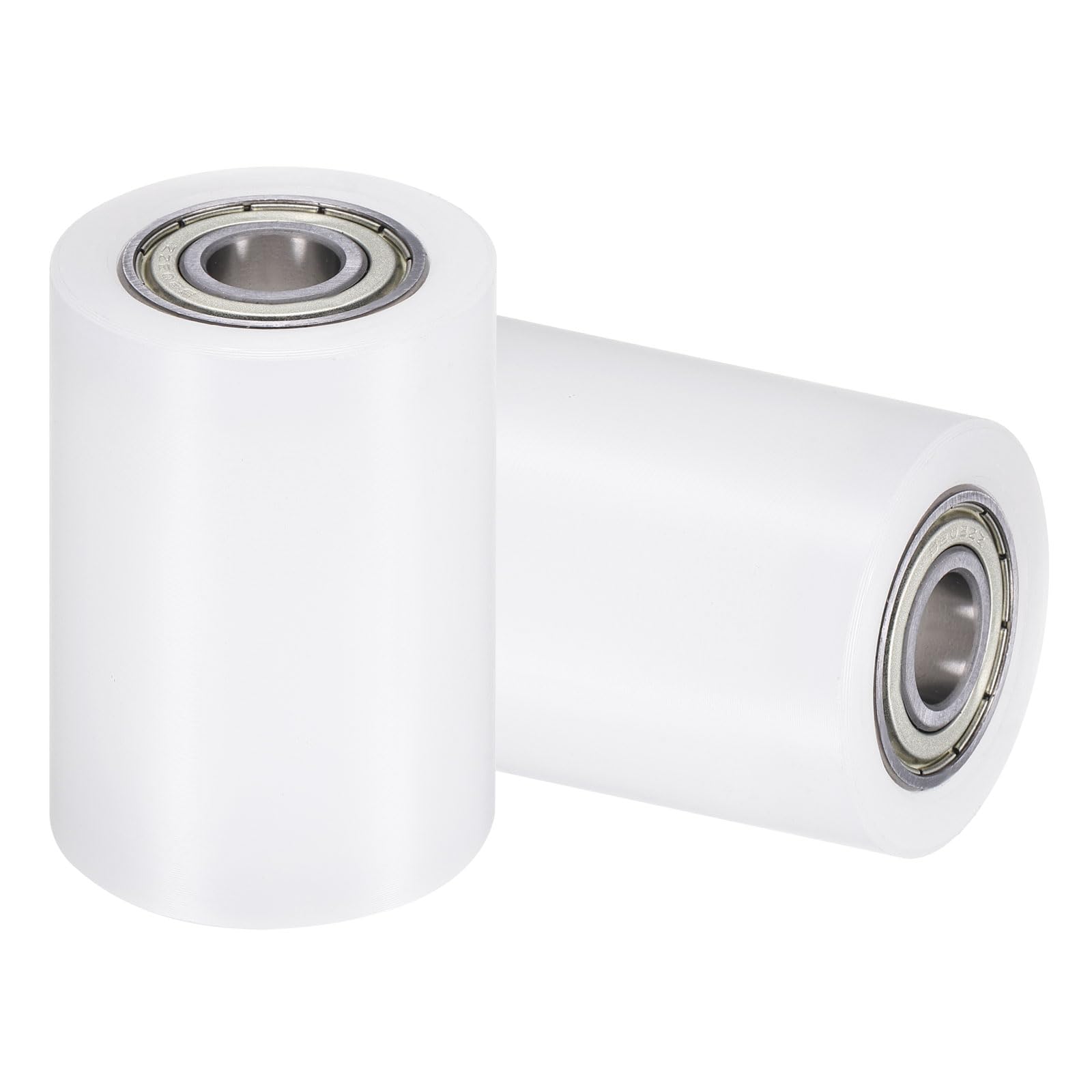 uxcell 2Pcs Nylon Roller Wheel with Bearings, 5/8" Bore x 1-7/8" Width x 4-3/4" Length, CNC Guiding Wheel Flat Belt Idler, Nylon Pulley (White) — Amazon image 23