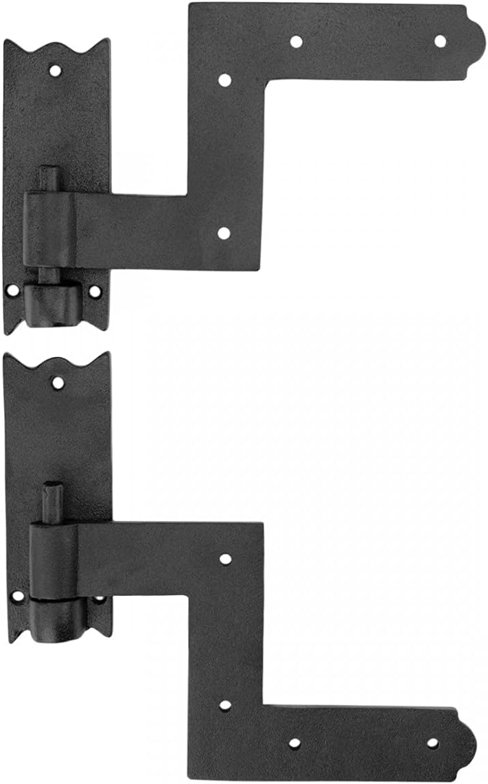 Renovators Supply Manufacturing Shutter Lift Off Pintle Hinges 6 1/2 in. Black