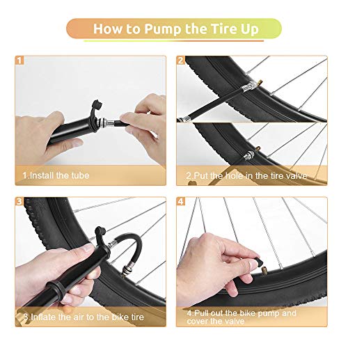 Andoer Kit de ferramentas de reparo de mini bicicletas com bomba kit de ferramentas de reparo de bic