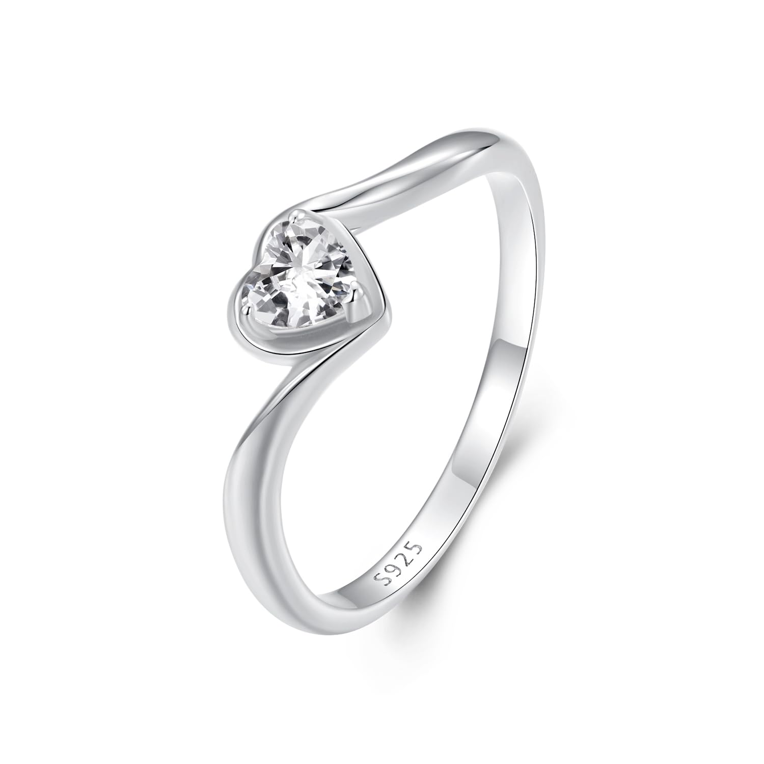 Moissanite pierścionki dla kobiet 925 srebro utworzono cyrkon obrączka D kolor VVS1 serce gruszka poduszka okrągły krój