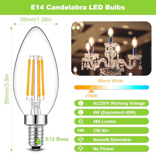 Ampoules LED E14 dimmable pour stopper la lumière trop vive