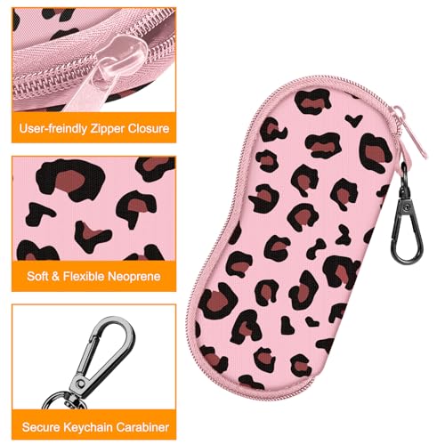 Image of FINTIE Glasses Case with Carabiner, Ultralight Neoprene Sunglasses Pouch