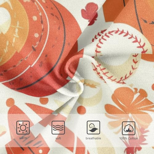 KLL Baseball Pattern Toddler Boys' Comfort Briefs Breathable Children Undies3