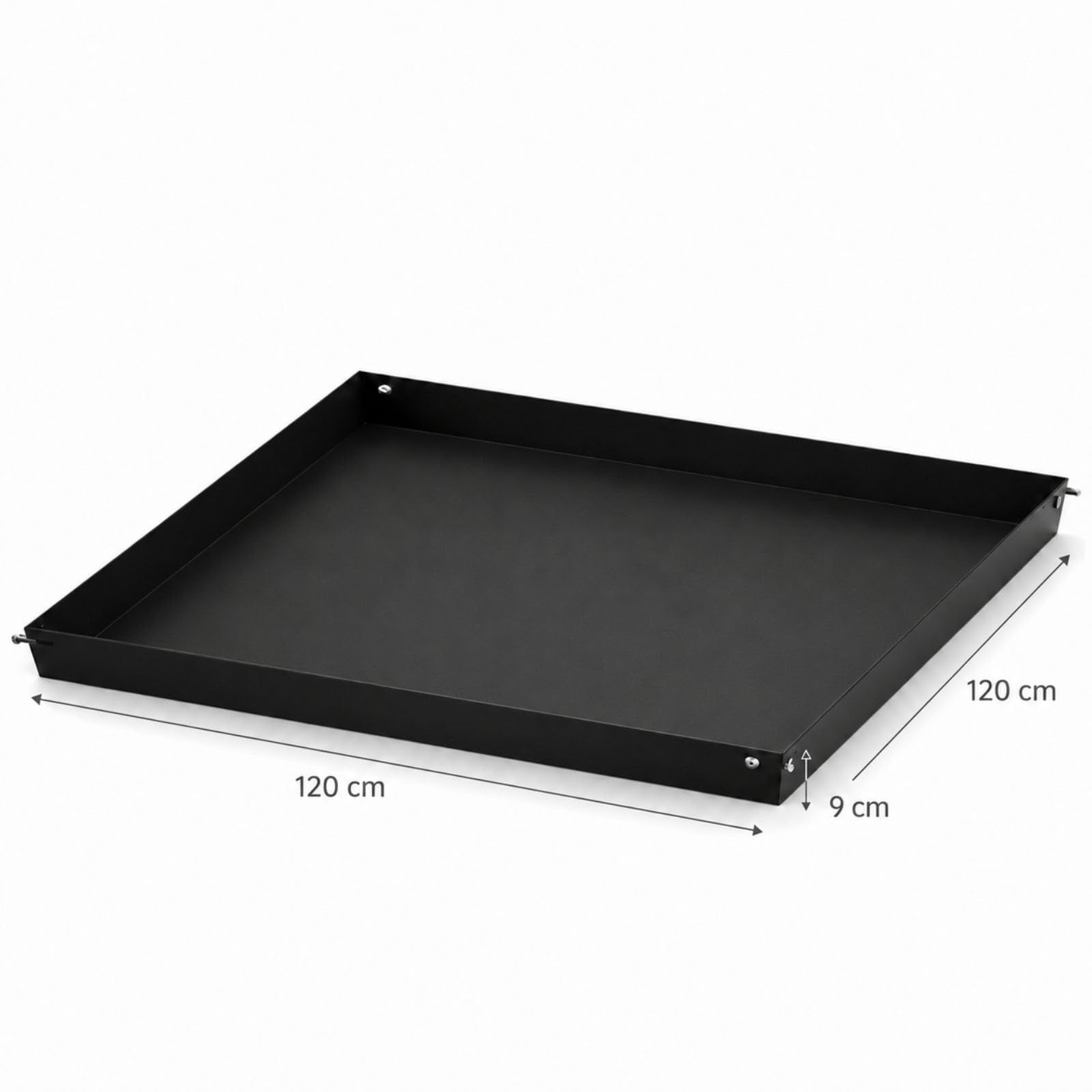 Weedness Plateau d'eau Secret Jardin 120x120 cm pour Grow-Box - Tapis Film Bac de Récupération Arrosage Accessoire Culture Intérieure Plat en Plastique Culture Intérieure