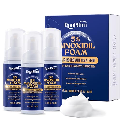 5% Minoxidil Foam for men and women, Extra Strength Hair Regrowth...