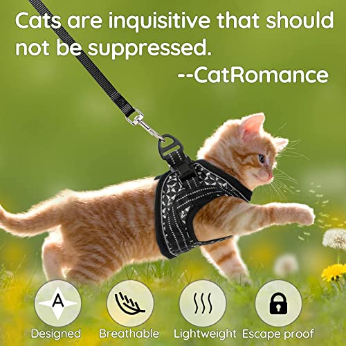 CatRomance Cat Harness and Leash, Escape Proof Kitten Harness and Leash Set for Walking, Adjustable Cat Vest Harness for… - Image 4