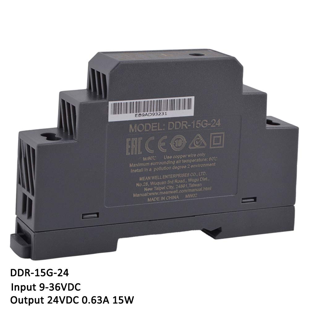 Amazon.com: Original Mean Well DIN Rail DC DC Converter DDR-15G