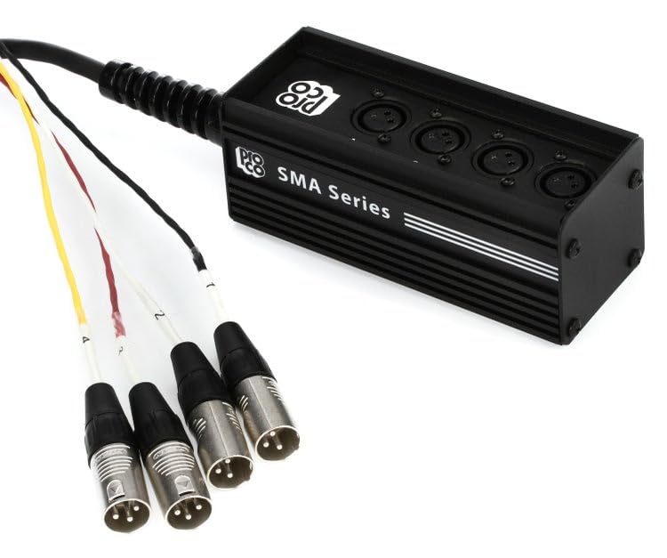 Proco SMAST 4-Channel XLR Drop Snake - 25 Feet