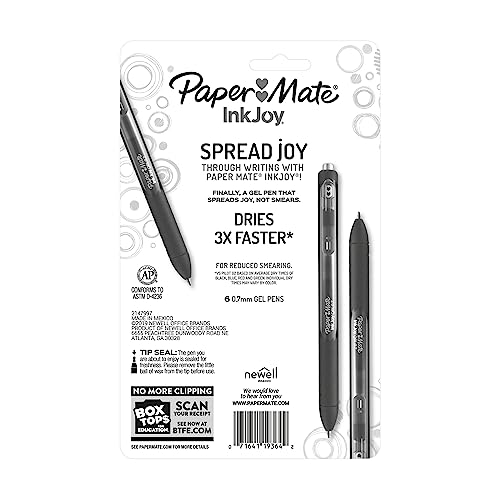 Paper Mate InkJoy Gel 6 bolígrafos colores variados miniatura 2
