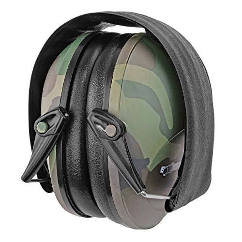 Boomstick Gun Accessories Low Profile Noise Cancelling Over The Head Folding Earmuff Noise Safety Hearing Protection Camo