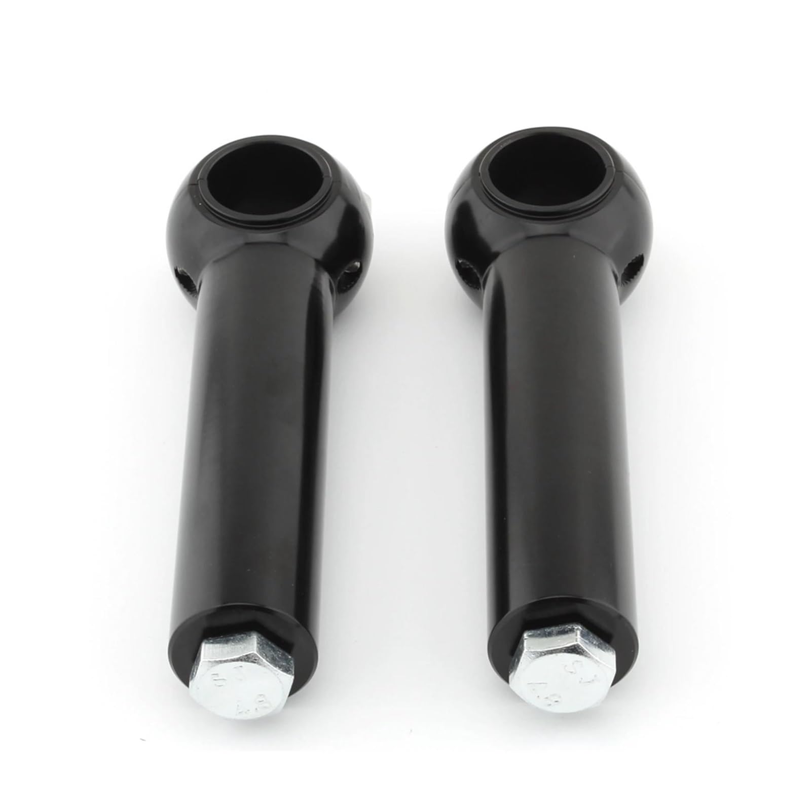 Rialzo Manubrio Moto Per Cruiser Choppers Metriche Tutte Le Motociclette Con Diametro Barra Da 2,5 Cm/1" Kit Riser Manubrio Con Impugnatura Da 4 Pollici 5" Riser Manubrio Moto(4 Inch-Silver)
