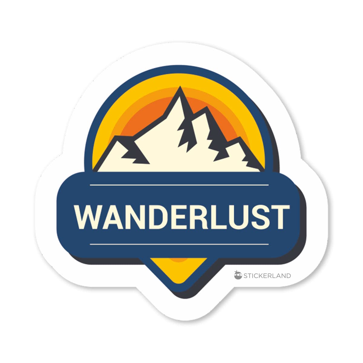 STICKERLAND - Wanderlust Vinyl HD Quality Waterproof PVC Sticker for Laptop MacBook Mobile Phone Helmet Refrigerator Notebook Guitar Journal Kids & Adults 6.5x6 CM (Pack of 1) (B08JH9J4VY) Amazon Price History, Amazon Price Tracker