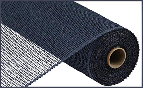 Poly Juta Deco - Rete in tela di canapa, 25,4 x 10 m, colore: blu navy