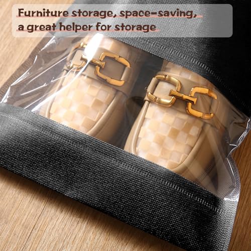 20 Piece Travel Shoe Bag, Shoe Storage Bag With Transparent Window, Dust-Proof Drawstring Travel Shoe Storage Bag, Essential for Travel, Large Capacity4