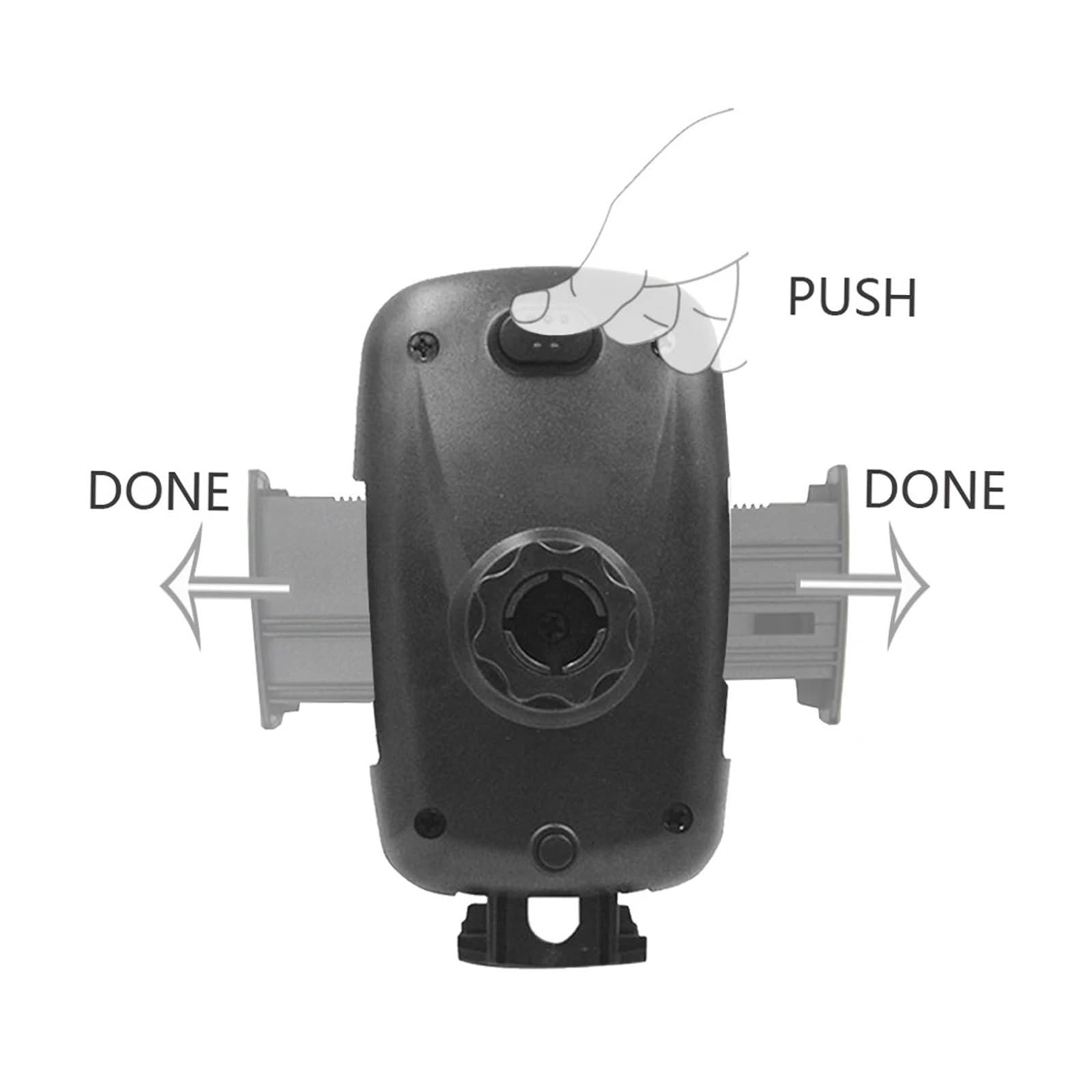 Supporto per Cellulare da Auto, per Slot CD e Bocchetta dell'Aria, Supporto per Smartphone, Supporto per Telefono da Bici (Grigio)