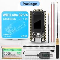 Meshnology ESP32 LoRa V4 Dev Board + 3000-mAh-Akku, verbessertes ESP32-S3 LoRa WLAN Bluetooth 2 MB PSRAM 16 MB Flash 863-928 MHz Antennen OLED Unterstützt GPS und Solar für Arduino Meshtastic LoRaWAN – Ansicht 9