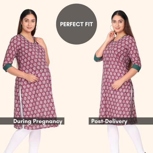 Buy Morph Maternity Feeding Kurtas for Women with Hidden Vertical