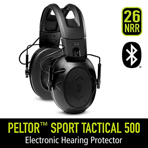 Peltor Sport Tactical 500 Smart Electronic Hearing Protector With Bluetooth Wireless Technology, Nrr 26 Db, Bluetooth Headphones Ideal For The Range, Shooting And Hunting #TOP1