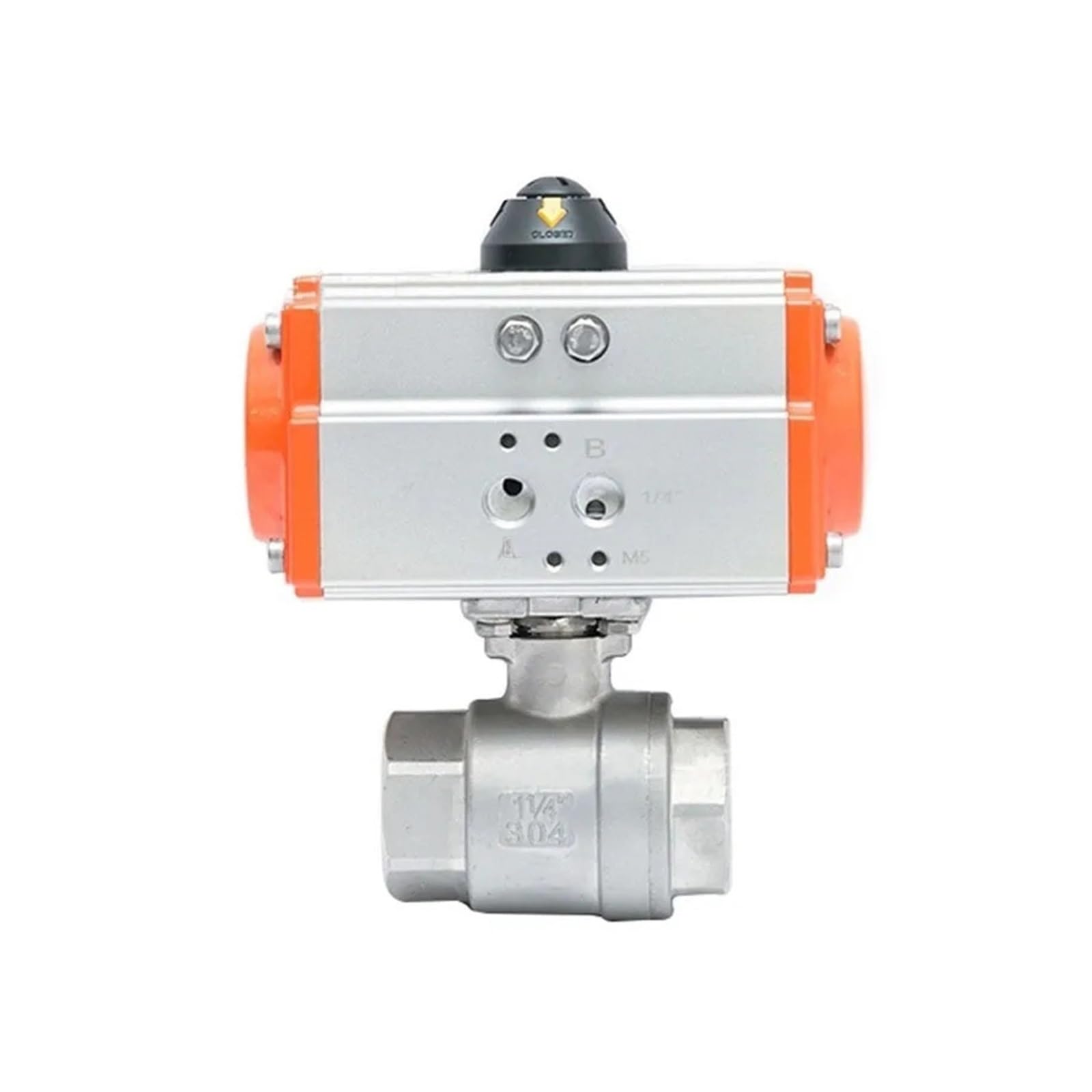Vanne à bille pneumatique en acier inoxydable à double effet haut de gamme 1-1/2"