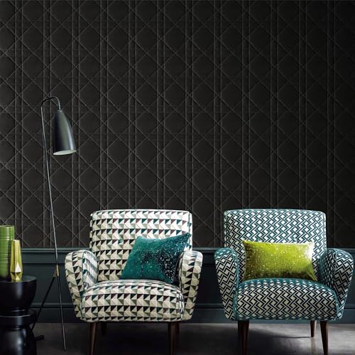 3D Wall Panels,Velvety Touch, Soundproof, Feathery Texture, Decorative Panels for Interior Walls in Living Room, Bedroom, Lobby, Hotel - Black 17.7" x 17.7", Covers 26.15 Sq.Ft. 3D Wall Panels,Velvety Touch, Soundproof, Feathery Texture, Decorative Panels for Interior Walls in Living Room, Bedroom, Lobby, Hotel - Black 17.7" x 17.7", Covers 26.15 Sq.Ft.