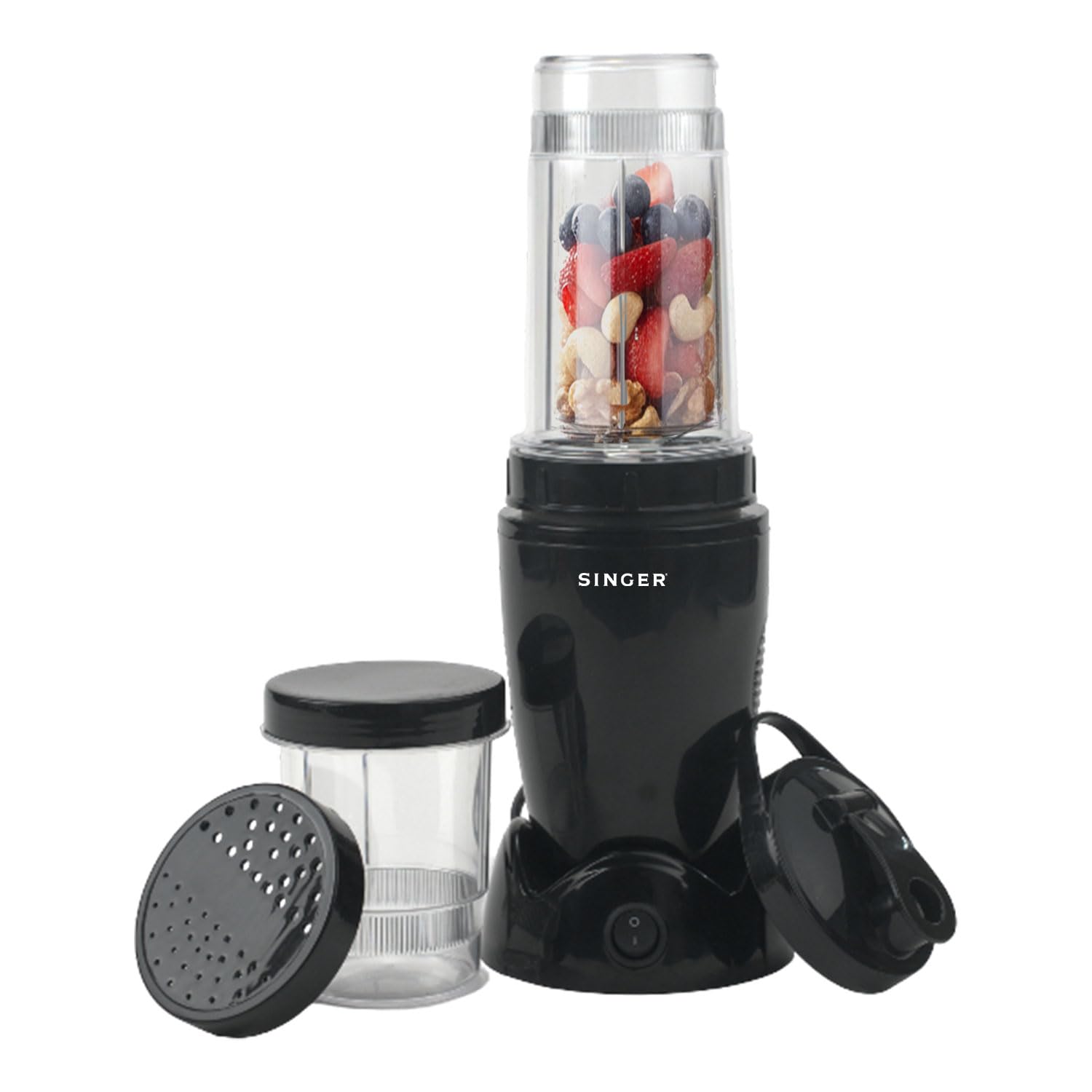 SINGER 500W Nutricool Blender | 9-in-1 Multi-Function Mixer Grinder | Single Speed | 500 ml & 300 ml Jars | Stainless Steel Blades | Low Noise | ISI Certified | 2 Years Warranty-image-14